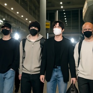 엔하이픈, 새벽 출국에도 훈훈한 공항 패션…팬들 응원 봇물